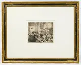 Christ Driving the Money Changers from the Temple by Rembrandt Harmensz van Rijn, Etching, offered May 2019