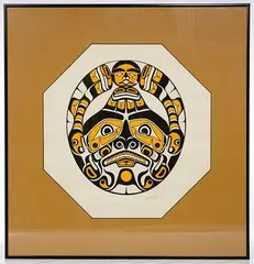 Kwa-Gulth Moon by Richard Hunt, Silkscreen, offered May 2019