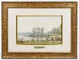Untitled by Henri-Joseph Harpignes, Watercolor on Board, offered Apr 2019