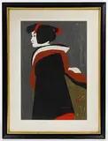 Bunraku by Kiyoshi Saitō, Woodblock Print, offered Mar 2019