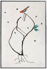 Ed Baynard, Untitled, Woodcut on Hand Laid Rag Paper
