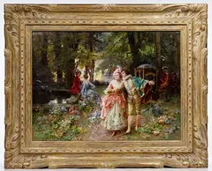Cesare Auguste Detti, Untitled, Oil on Board