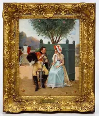 Untitled by Charles Louis Kratké, Oil on Board, offered Feb 2019