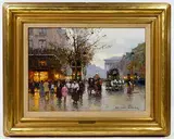 Boulevard de la Madeleine by Édouard Cortès, Oil on Canvas, offered Feb 2019