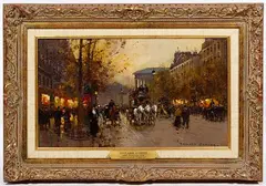 Boulevard de Capucine by Édouard Cortès, Oil on Canvas, offered Feb 2019