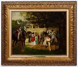 Farewell to Crusaders by Baron Hendrick Jan Augustyn Leys, Oil on Canvas, offered Feb 2019