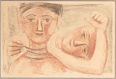 La Collana II by Massimo Campigli, Lithograph, offered Mar 2025