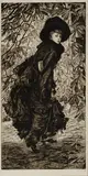 James Tissot, Octobre, Etching