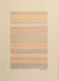 Angelo Testa, Linear Rhythm #14, Mixed Media Drawing
