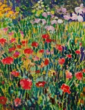 Sam Barber, The Artist's Garden, Oil on Canvas