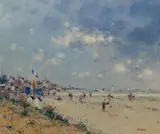 Jean-Pierre Dubord, Temps Gris Sur la Cote Normande, Oil on Canvas