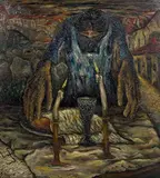 Kiddush by Fred Rappaport, Oil on Board, offered May 2025