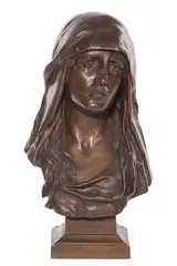 Madonna by Eugène Marioton, Bronze Bust, offered May 2025