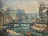 Untitled by Elizabeth Kilbourne Merrill, Oil on Board, offered May 2025