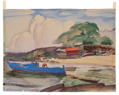 Robert Lee Eskridge, Hawaii, Watercolor on Paper