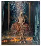 Self Portrait as Woman Under Glass by Julie Heffner, Glass' Oil on Canvas, offered Jun 2025
