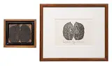 Jacques Hnizdovsky, Open Nut, Woodcut and Printing Block