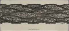 Jacques Hnizdovsky, Hogback Mountains, Woodcut