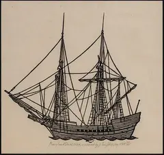 Maryland Dove 1634 by Jacques Hnizdovsky, 1634, Woodcut, offered Jun 2025
