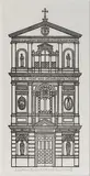 Jacques Hnizdovsky, Ecclesia S. S. Sergri et Bacchi, Woodcut