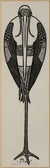 Painted Stork by Jacques Hnizdovsky, Woodcut, offered Jun 2025