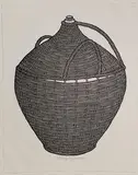 Jacques Hnizdovsky, Demijohn, Woodcut