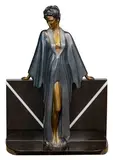 Patrick Nagel, Standing Lady, Bronze Sculpture