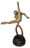 Richard MacDonald, Gymnast State II, Bronze Sculpture