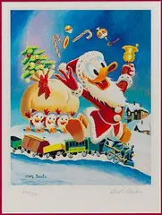 Christmas in Shacktown by Carl Barks, Lithograph, offered Jul 2025