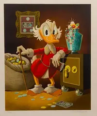 Carl Barks, The Money Lender, Lithograph