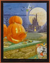 Mickey's Halloween by David Doss, Giclee on Paper, offered Jul 2025