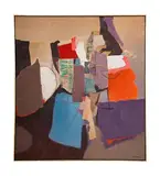 Untitled by Merton Brown, Oil and Collage on Canvas, offered Aug 2025