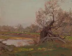 Eliot Candee Clark, The Old Willow, Oil on Canvas