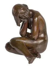 Just Andersen, Seated Model, Sculpture