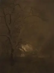 Laura Gilpin, Snow Storm in Central Park (No.1.), Platinum Print