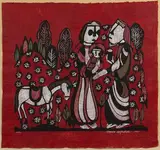 Sadao Watanabe, The Holy Family, Woodcut