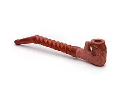 Catlinite by Ephraim Taylor, Carved Eagle Pipe, offered Sep 2025