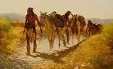 Plunder from Sonora by Howard A. Terpning, Giclee on Canvas, offered Sep 2025