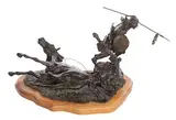 The Final Charge by Austin Deuel, Bronze Sculpture, offered Sep 2025