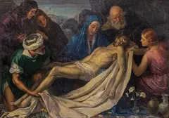 Pieta by Carlo Romagnoli, Oil on Canvas, offered Sep 2025