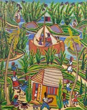 Found Land by Montas Antonie, Oil on Board, offered Sep 2025