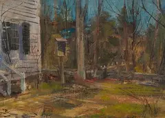 Louis Bouché, House, North Salem, Oil on Canvas