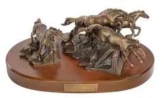 Veryl Goodnight, The Day The Wall Came Down, Bronze Sculpture