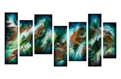 Chris DeRubeis, Milan, Mixed Media Panel Suite
