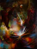 Leonardo Nierman, Flight at Springtime, Acrylic on Hardboard