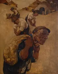 Willem van den Berg, Untitled, Oil on Hardboard