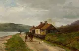 Andrew Healey Hislop, The Smithy, Gunnel Ferry, Loch Etive, Oil on Canvas