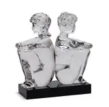 Loredano Rosin, Seated Children, Glass Sculpture
