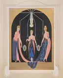 Romain de Tirtoff Erte, Three Graces, Serigraph