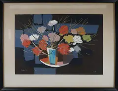 Bouquet #2 by Philip Burnham Hicken, Silkscreen, offered Feb 2026
